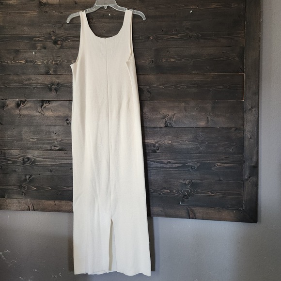 Lauren Manoogian Knit Maxi Dress Size 3 Large Baby Alpaca Organic Cotton Cream - Picture 5 of 13